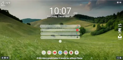 MeaVana Landscapes theme - daily wallpapers and quotes for your Chrome new tab