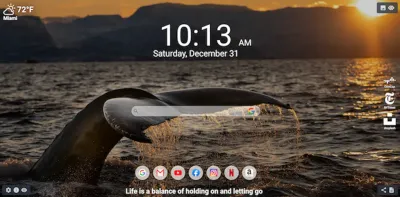 MeaVana Ocean theme - daily wallpapers and quotes for your Chrome new tab